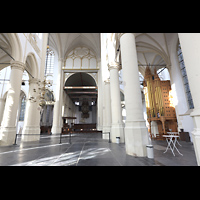 Blick von der Vierung auf Willis-Orgel und de Swart/von Hagerbeer-Orgel Leiden, Hooglandse Kerk, Blick von der Vierung auf Willis-Orgel und de Swart/von Hagerbeer-Orgel