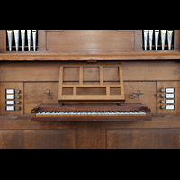 Spieltisch der Kabinettorgel Leiden, Hooglandse Kerk, Spieltisch der Kabinettorgel