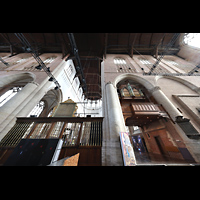 Transeptorgel, Vierung und Chorraum Leiden, Pieterskerk, Transeptorgel, Vierung und Chorraum