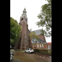 Ansicht von Südwesten vom Kerkplein Maassluis, Grote Kerk, Ansicht von Südwesten vom Kerkplein