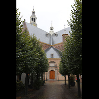 Ansicht von Südosten von der Kerkstraat Maassluis, Grote Kerk, Ansicht von Südosten von der Kerkstraat
