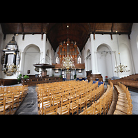 Innenraum in Richtung Orgel Maassluis, Grote Kerk, Innenraum in Richtung Orgel