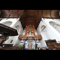 Innenraum in Richtung Orgel Maassluis, Grote Kerk, Innenraum in Richtung Orgel
