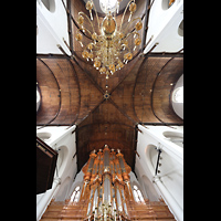 Blick ins Gewölbe mit Orgel Maassluis, Grote Kerk, Blick ins Gewölbe mit Orgel