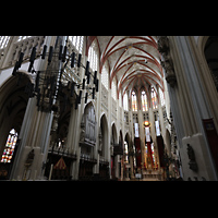 Seitlicher Blick in den Chor mit Chororgel ´s-Hertogenbosch, Sint Janskathedraal, Seitlicher Blick in den Chor mit Chororgel