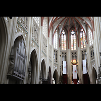 Seitlicher Blick in den Chor mit Chororgel ´s-Hertogenbosch, Sint Janskathedraal, Seitlicher Blick in den Chor mit Chororgel