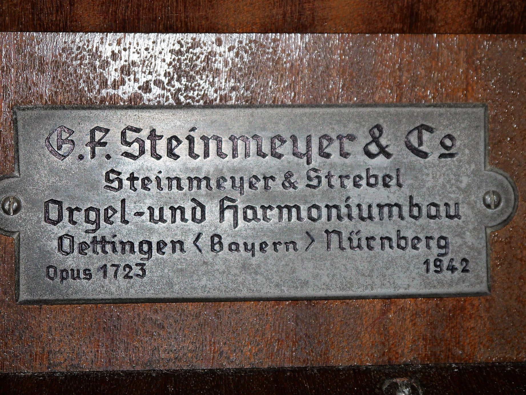 Disposition der Orgel in / Specification of the Organ at Berlin (Mitte