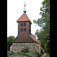 Berlin - Spandau, Dorfkirche Gatow, Auenansicht der Kirche