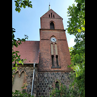 Berlin - Pankow, Dorfkirche Heinersdorf (Hauptorgel), Turm