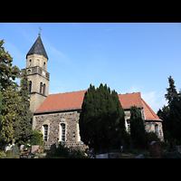 Berlin - Pankow, Dorfkirche Karow, Außenansicht der Kirche