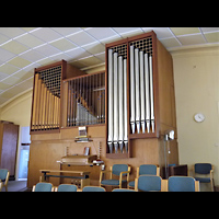 Berlin - Steglitz, Evangelisch-Freikirchliche Gemeinde (Baptisten), Orgel seitlich
