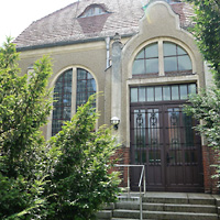 Berlin - Pankow, Gemeindehaus Nordend (Hauptorgel), Portal