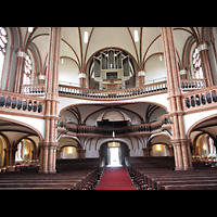 Berlin (Prenzlauer Berg), Gethsemane-Kirche (Positiv), Innenraum in Richtung Orgel
