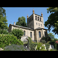 Berlin - Zehlendorf, Kirchen am Stölpchensee, Außenansicht der Kirche