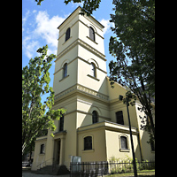 Berlin - Charlottenburg, Luisenkirche, kleine Orgel, Außenansicht mit Turm