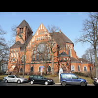 Berlin - Schöneberg, Nathanael-Kirche, Außenansicht der Kirche