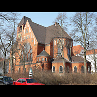Berlin - Schöneberg, Nathanael-Kirche, Außenansicht, Chorseite