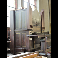 Berlin - Friedrichshain, Pfingstkirche (Haupt-Chororgel), Orgel seitlich