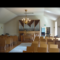 Berlin (Wilmersdorf), Schwedische Kirche, Innenraum in Richtung Orgel