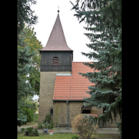 Berlin - Pankow, St. Johannes Evangelist Buchholz, Auenansicht der Kirche