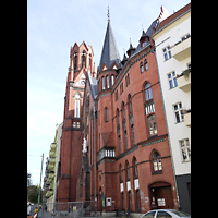 Berlin (Kreuzberg), Taborkirche, Auenansicht seitlich
