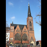 Berlin - Friedrichshain, Zwinglikirche, Auenansicht der Kirche