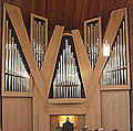 Berlin (Lichtenberg), Heilig-Kreuz-Kirche Hohenschönhausen, Orgel / organ