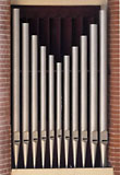 Berlin - Tiergarten, Reformationskirche (REFO Kirche) Moabit, Chororgel, Orgel / organ